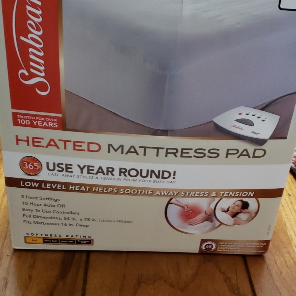 Sunbeam full Size mattress heating pad